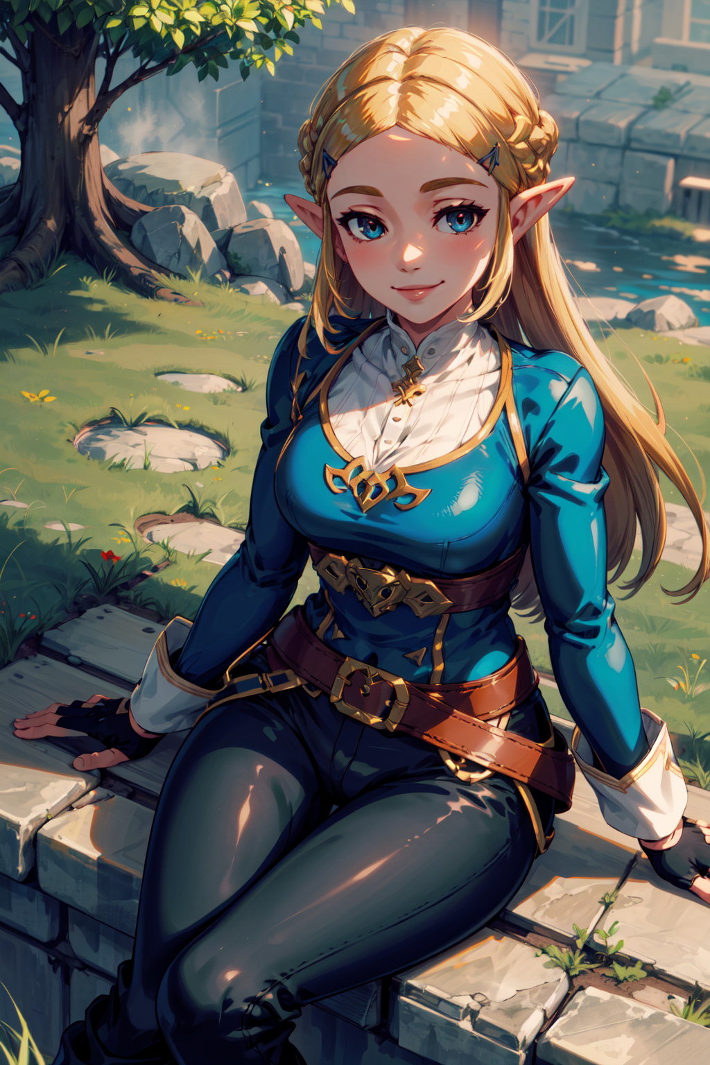00519-1001313543-masterpiece,best quality,1girl,BotwZelda,medium breasts,outfit_normal,blue shirt,gold belt under breasts,gold trim,white undersh.png